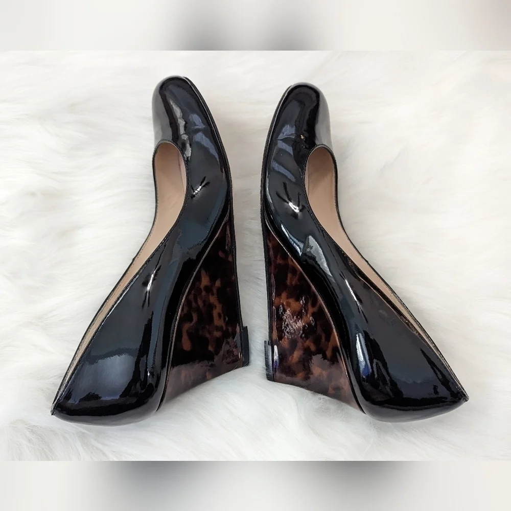 LK Bennett London Black  Wedge Size 36 1/2